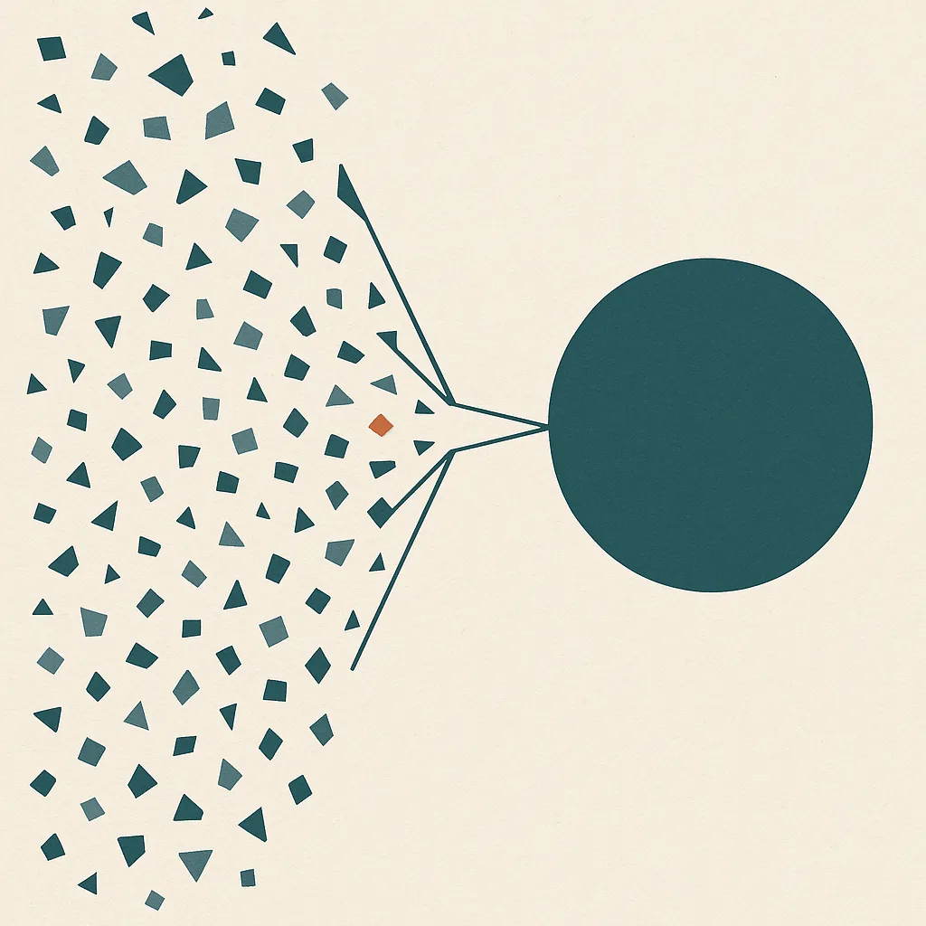 Illustration of a competitive intelligence workflow